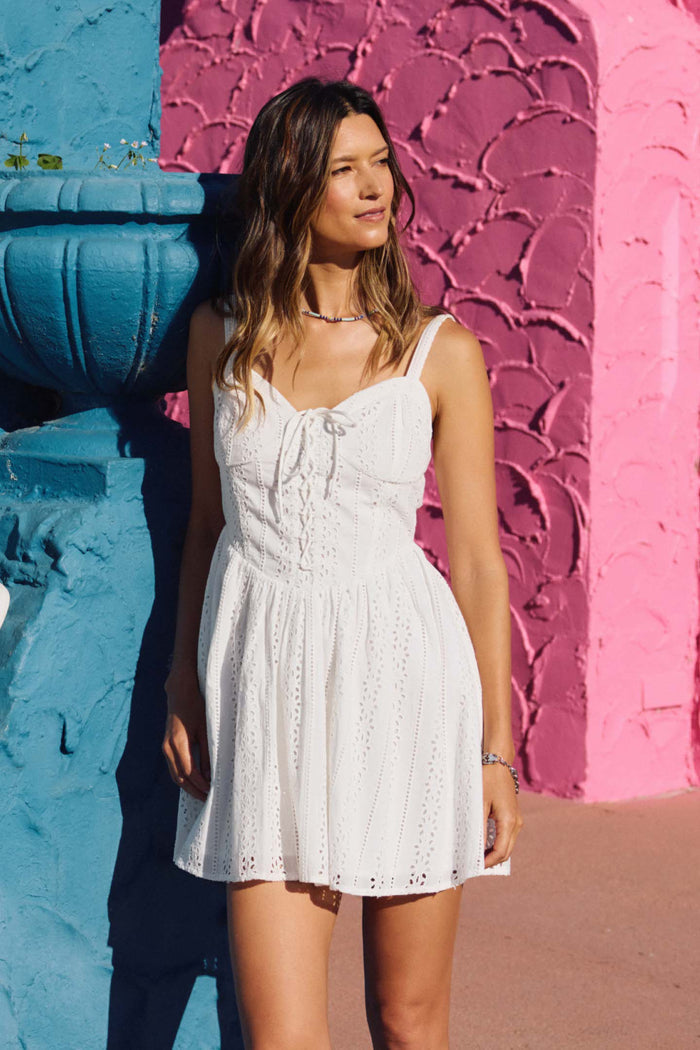 Camden Embroidered Mini Dress - White | O'Neill