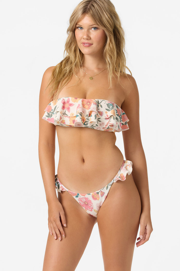 Camellia Floral Diaz Bandeau Top - Vanilla | O'Neill