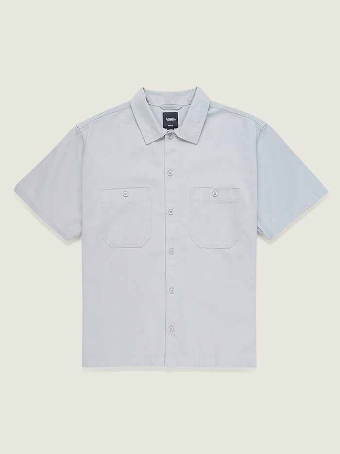 Camisa M/C Hombre Larkspur Solid Workw Gris Vans