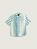 Camisa M/C Hombre Lawson Stripe Shi Blanco Vans