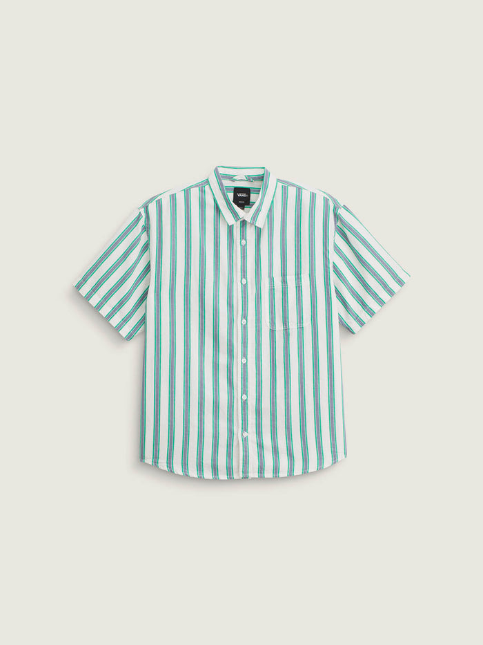Camisa M/C Hombre Lawson Stripe Shi Blanco Vans