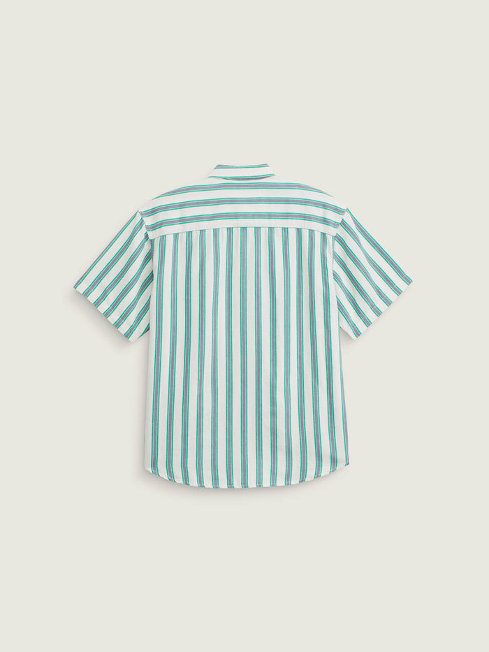 Camisa M/C Hombre Lawson Stripe Shi Blanco Vans