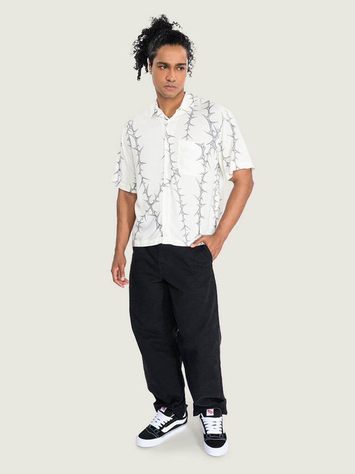 Camisa M/C Hombre Van Doren Printed Ca Blanco Vans