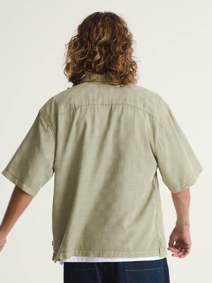 Camisa M/C Hombre Van Doren Tencel Che Beige/Crudo Vans
