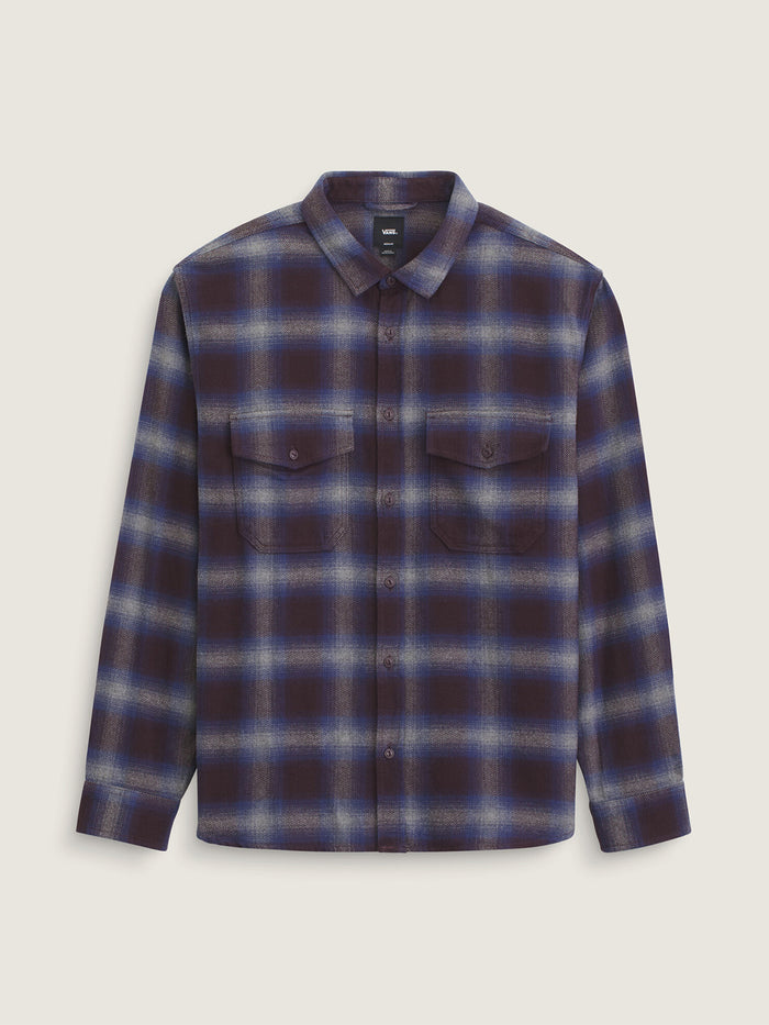 Camisa M/L Hombre Bixby Plaid Flannel Rojo Vans