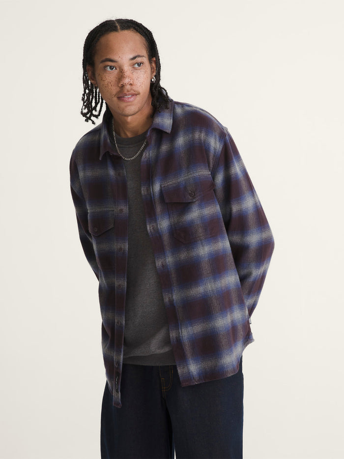 Camisa M/L Hombre Bixby Plaid Flannel Rojo Vans