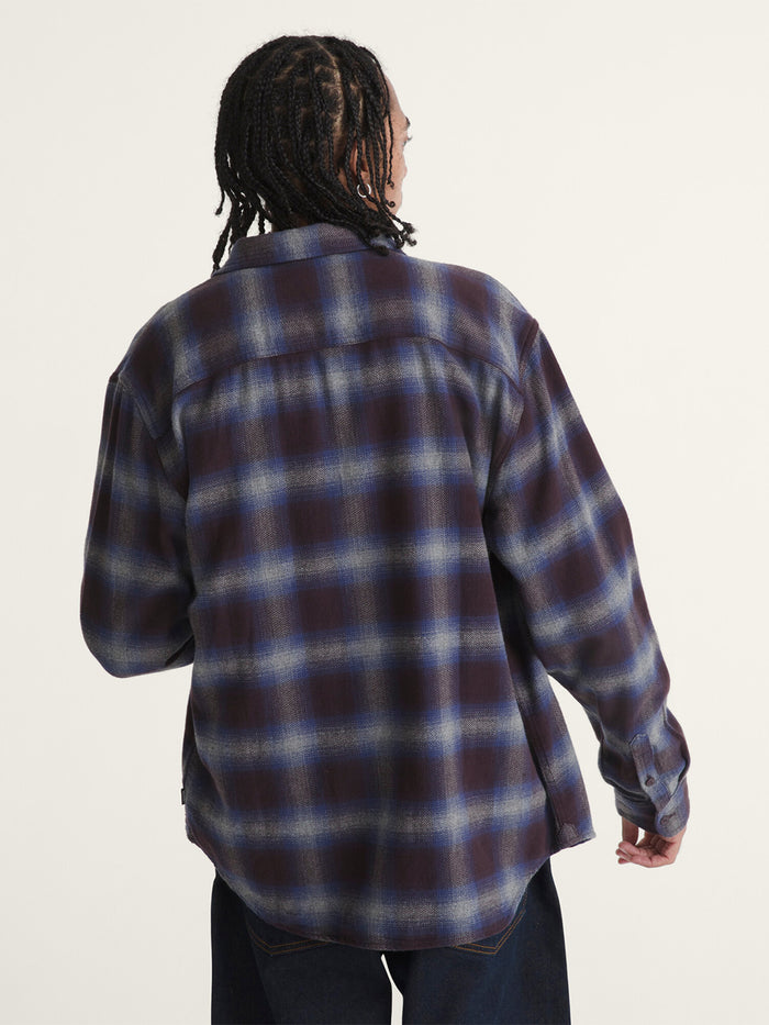 Camisa M/L Hombre Bixby Plaid Flannel Rojo Vans