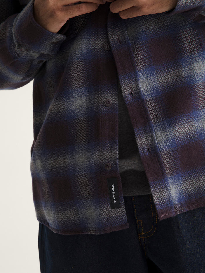 Camisa M/L Hombre Bixby Plaid Flannel Rojo Vans