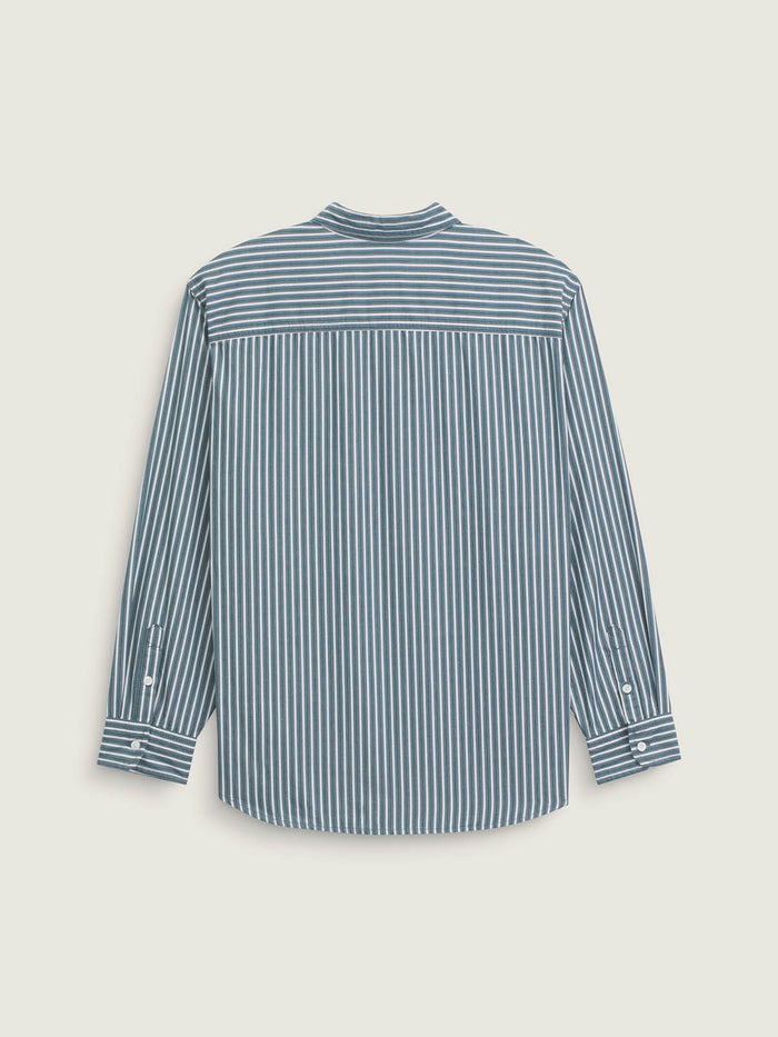 Camisa M/L Hombre Dobby Stripe Ls Shir Gris Vans