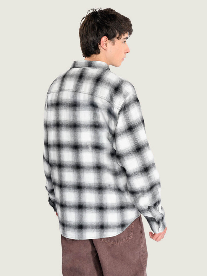 Camisa M/L Hombre Lawson Plaid Flannel Blanco Vans