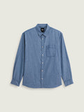 Camisa M/L Hombre Lawson Solid Oxford Azul Vans