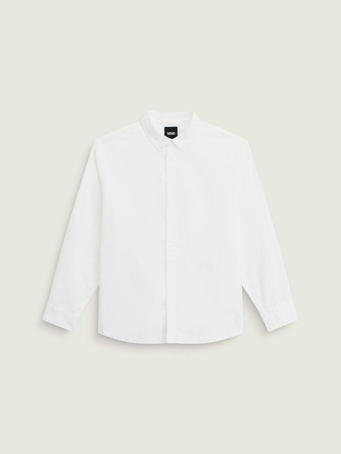 Camisa M/L Hombre Lawson Solid Oxford Blanco Vans