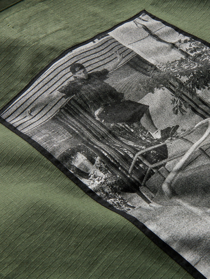 Camisa M/L Hombre Skate Atiba Haze Mil Verde Vans