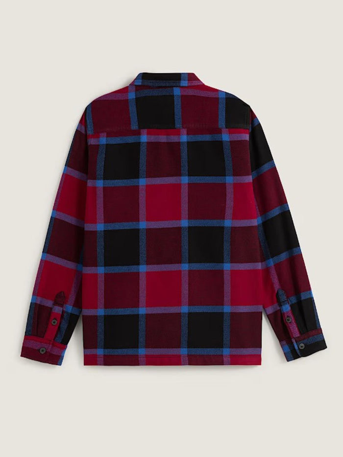 Camisa M/L Niño Larkspur Plaid Flann Rojo Vans