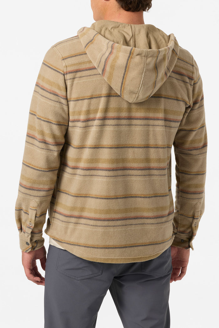 Canyons Hooded Superfleece Jacket - Khaki | O'Neill