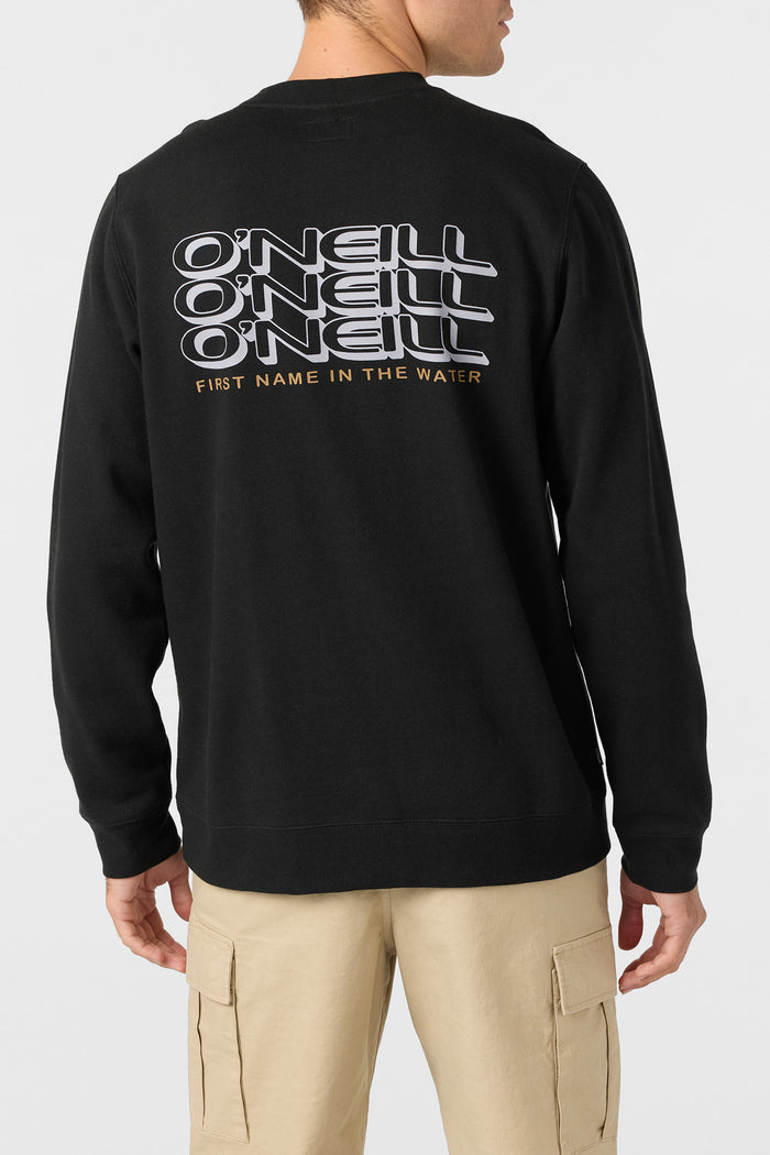 Capitola Crew Neck Fleece - Black | O'Neill