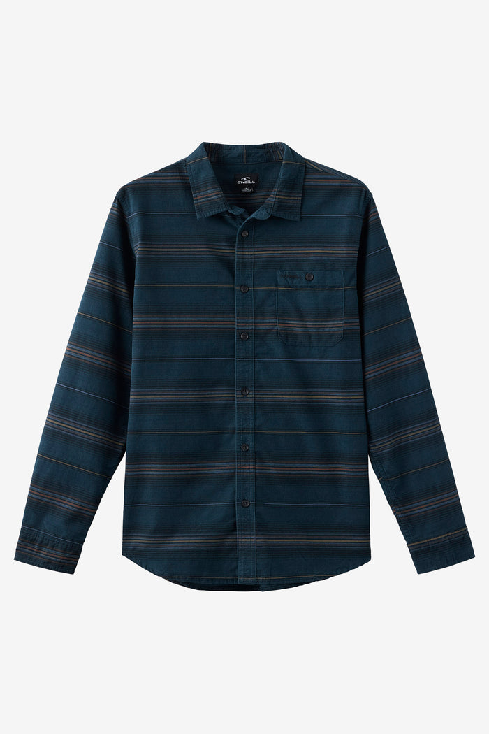 Caruso Stripe Cord Standard Fit Long Sleeve Shirt - Midnight Navy | O'Neill