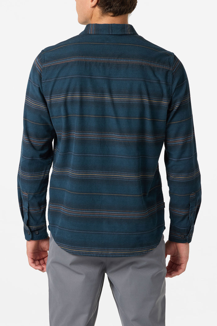 Caruso Stripe Cord Standard Fit Long Sleeve Shirt - Midnight Navy | O'Neill