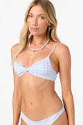 Catamaran Plaid Malibu Bralette Top - Azurine | O'Neill