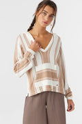 Catamaran V-Neck Hooded Sweater - Tobacc Brw | O'Neill
