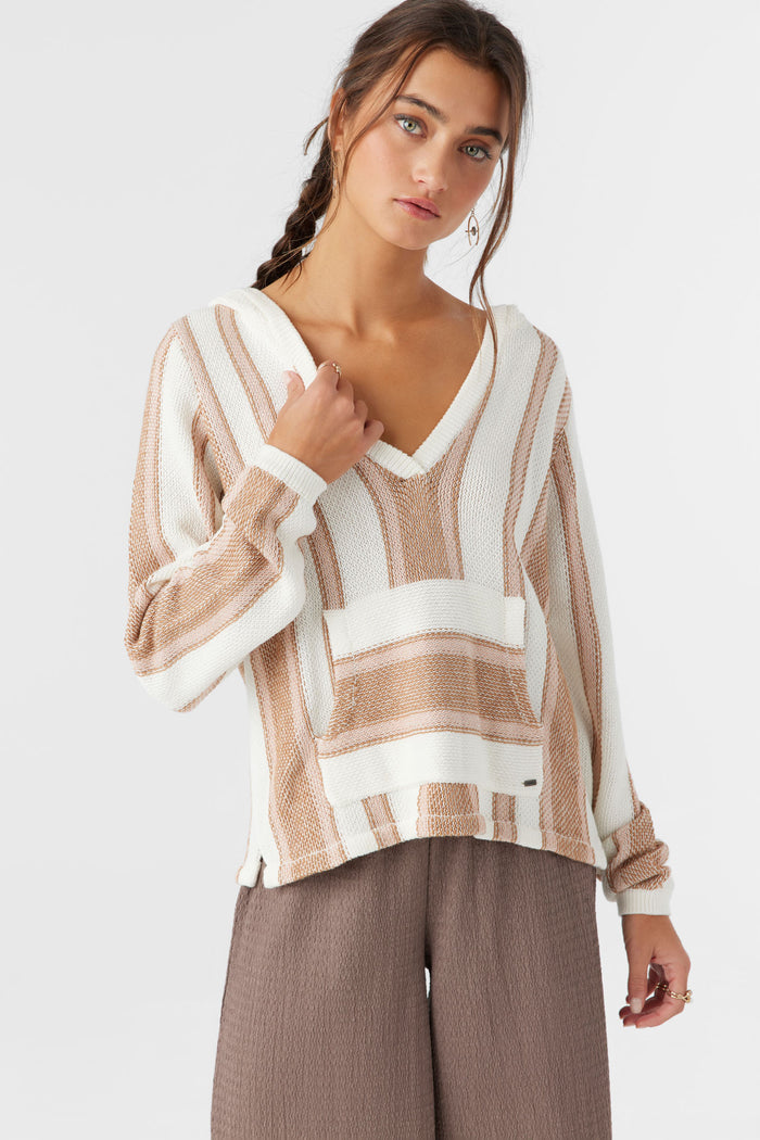 Catamaran V-Neck Hooded Sweater - Tobacc Brw | O'Neill