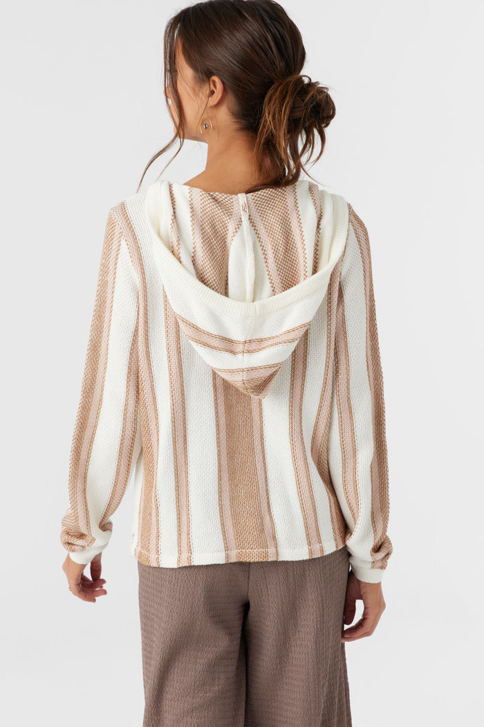 Catamaran V-Neck Hooded Sweater - Tobacc Brw | O'Neill