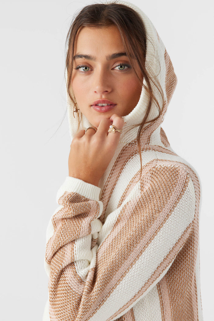 Catamaran V-Neck Hooded Sweater - Tobacc Brw | O'Neill