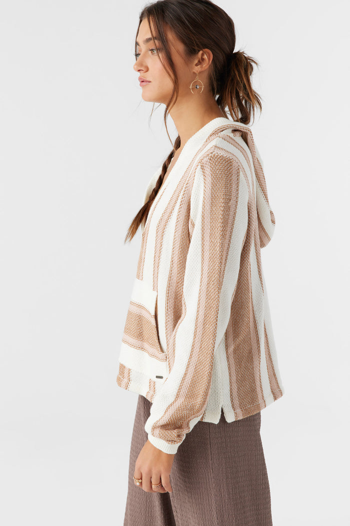 Catamaran V-Neck Hooded Sweater - Tobacc Brw | O'Neill