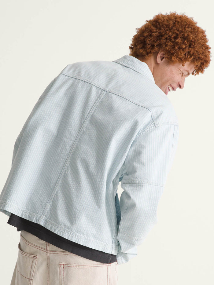 Chaqueta Hombre Umber Denim Stripe J Celeste Vans