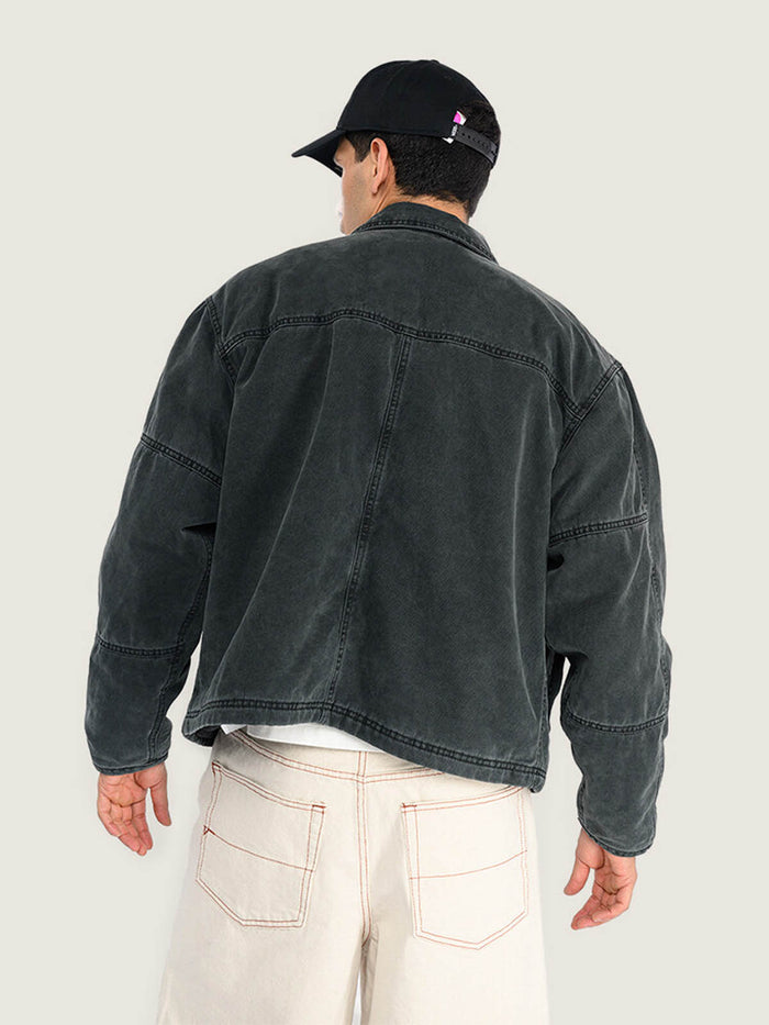 Chaqueta Hombre Umber Pigment Canvas Negro Vans