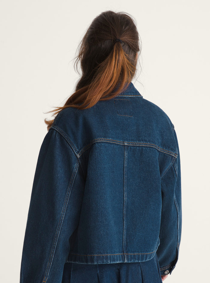 Chaqueta Mujer Emily Boxy Azul Vans