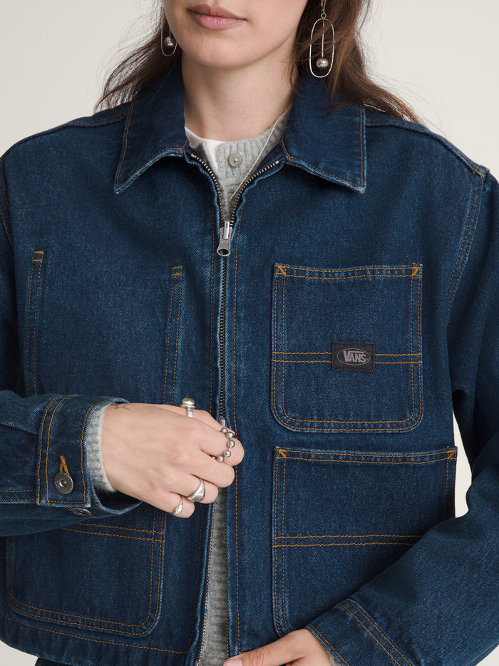 Chaqueta Mujer Emily Boxy Azul Vans