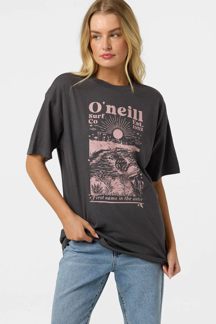 Chore Break Oversized Tee - Washed Black | O'Neill