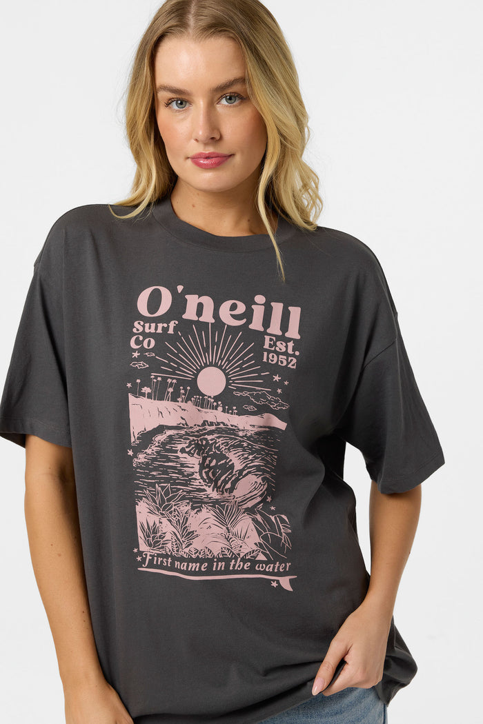 Chore Break Oversized Tee - Washed Black | O'Neill