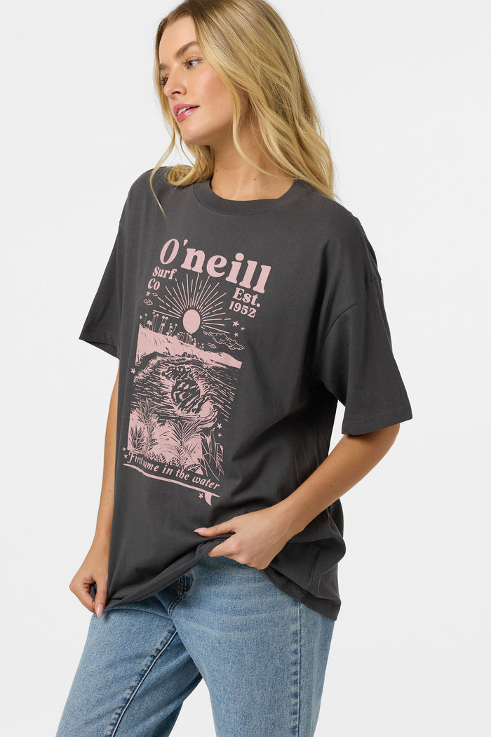 Chore Break Oversized Tee - Washed Black | O'Neill