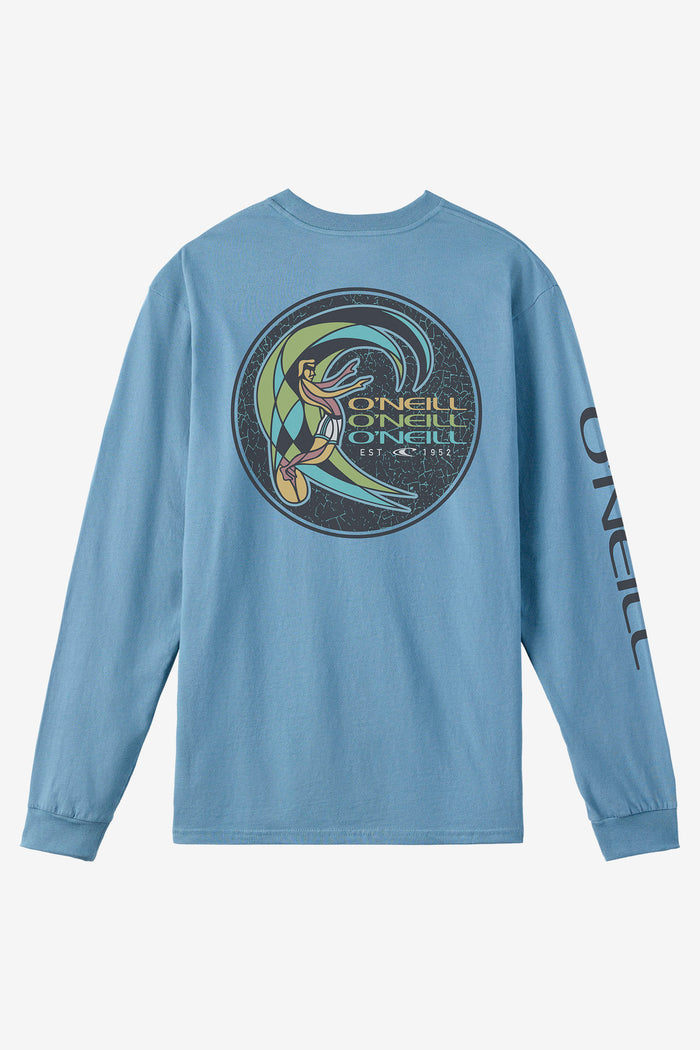 Circle Surfer Standard Fit Long Sleeve Tee - Blue Mirage | O'Neill
