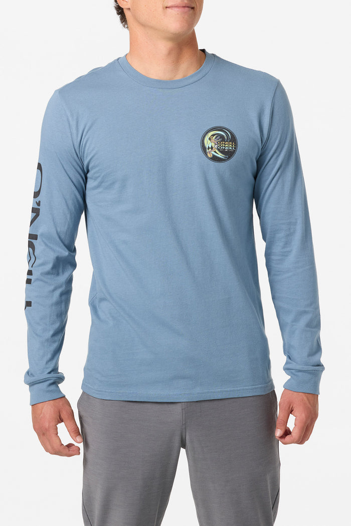 Circle Surfer Standard Fit Long Sleeve Tee - Blue Mirage | O'Neill