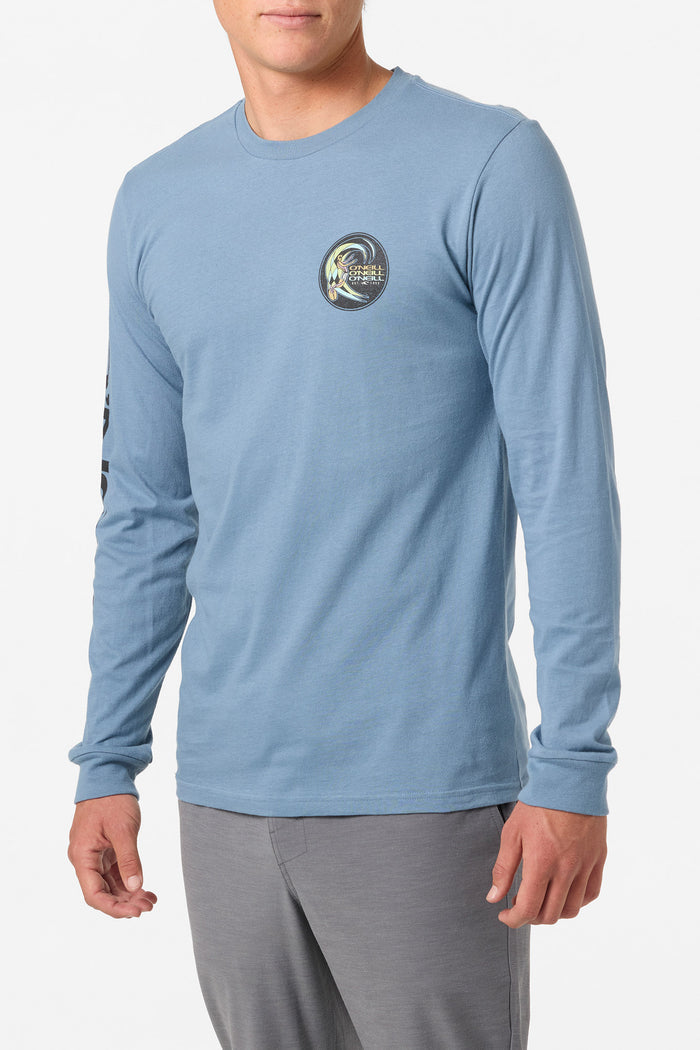 Circle Surfer Standard Fit Long Sleeve Tee - Blue Mirage | O'Neill