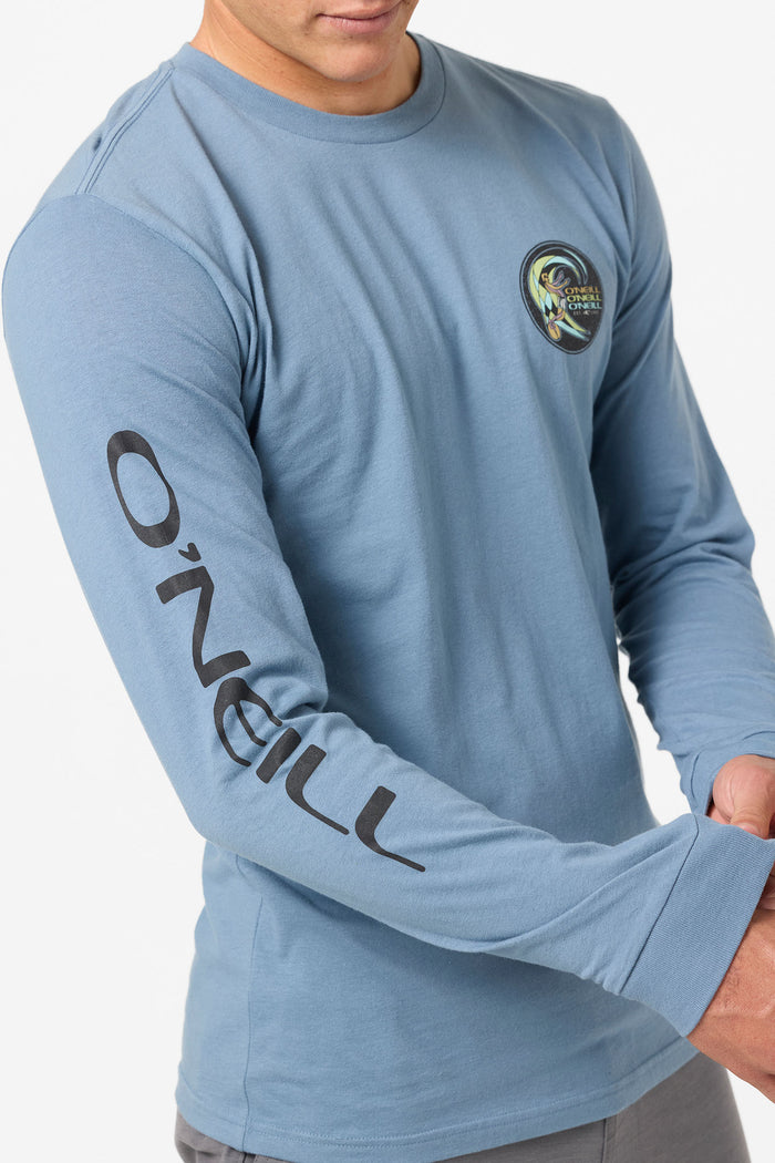 Circle Surfer Standard Fit Long Sleeve Tee - Blue Mirage | O'Neill