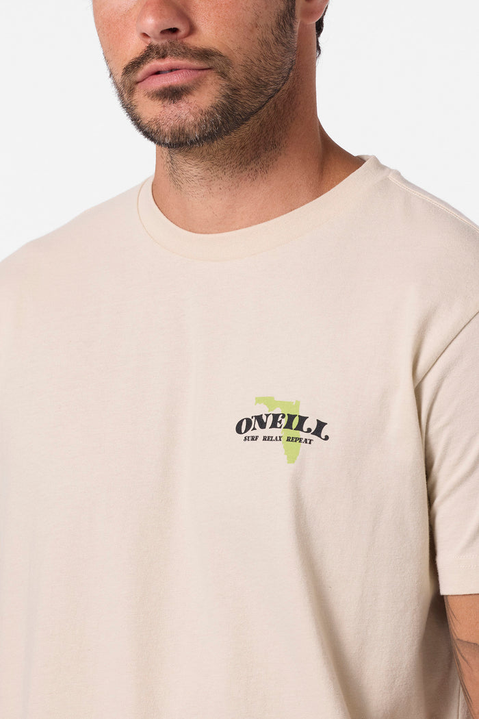 Coastal Standard Fit Tee - Lt Khaki | O'Neill