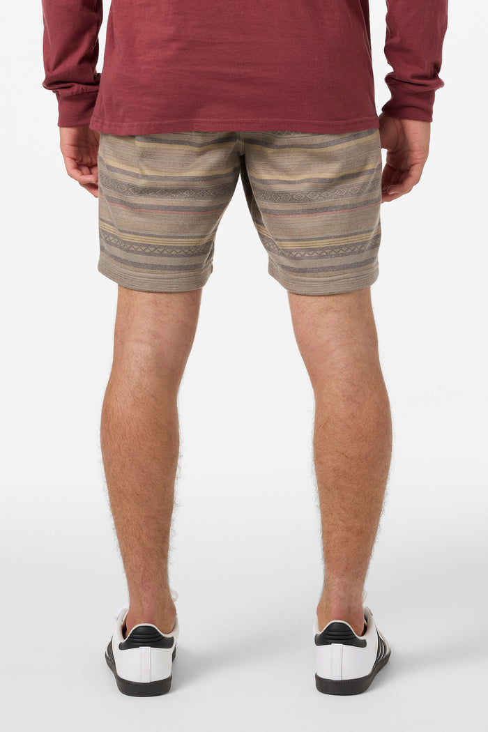 Cortez Elastic Waist 18" Fleece Shorts - Khaki | O'Neill
