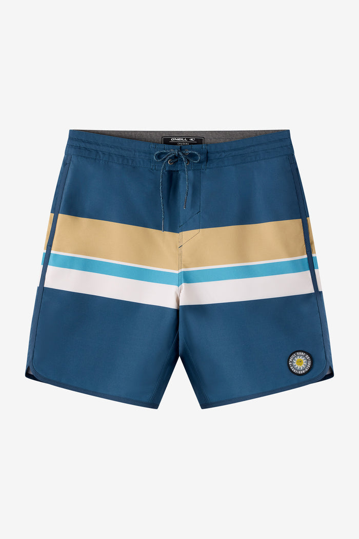 Cruzer Stripe Scallop 18" Boardshorts - Midnight Navy 2 | O'Neill