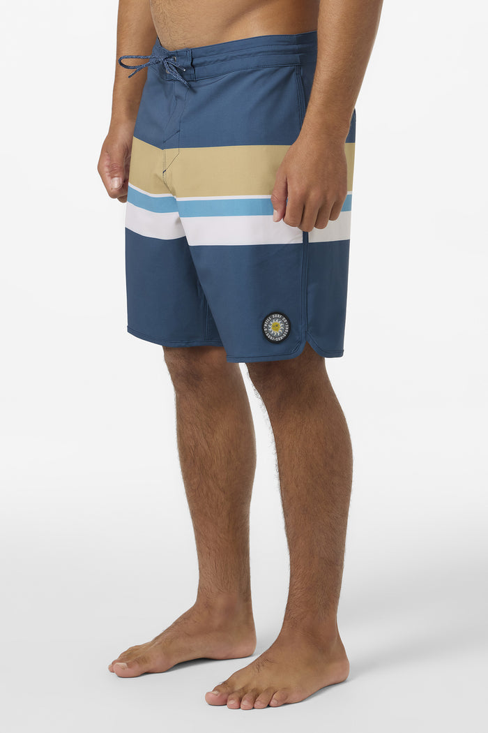 Cruzer Stripe Scallop 18" Boardshorts - Midnight Navy 2 | O'Neill