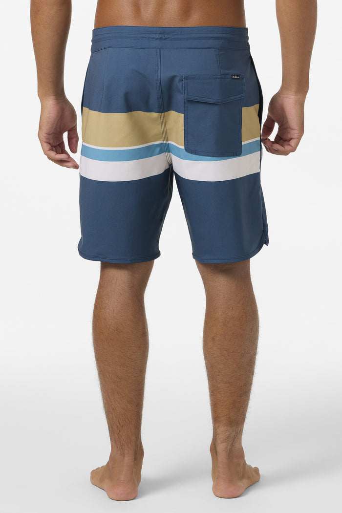 Cruzer Stripe Scallop 18" Boardshorts - Midnight Navy 2 | O'Neill