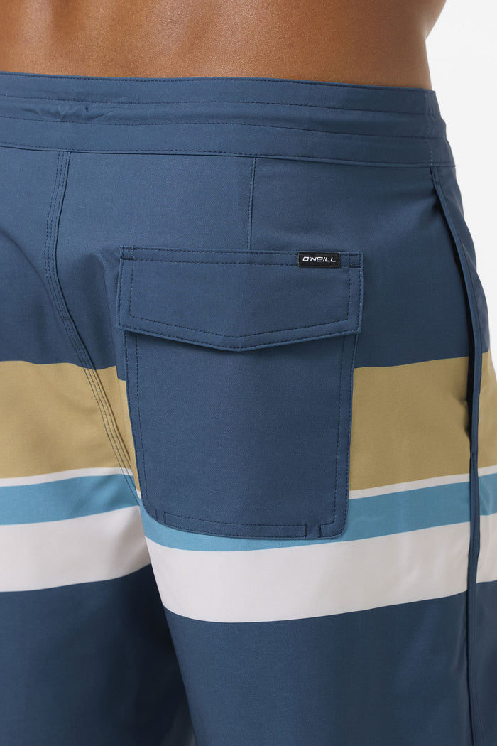 Cruzer Stripe Scallop 18" Boardshorts - Midnight Navy 2 | O'Neill