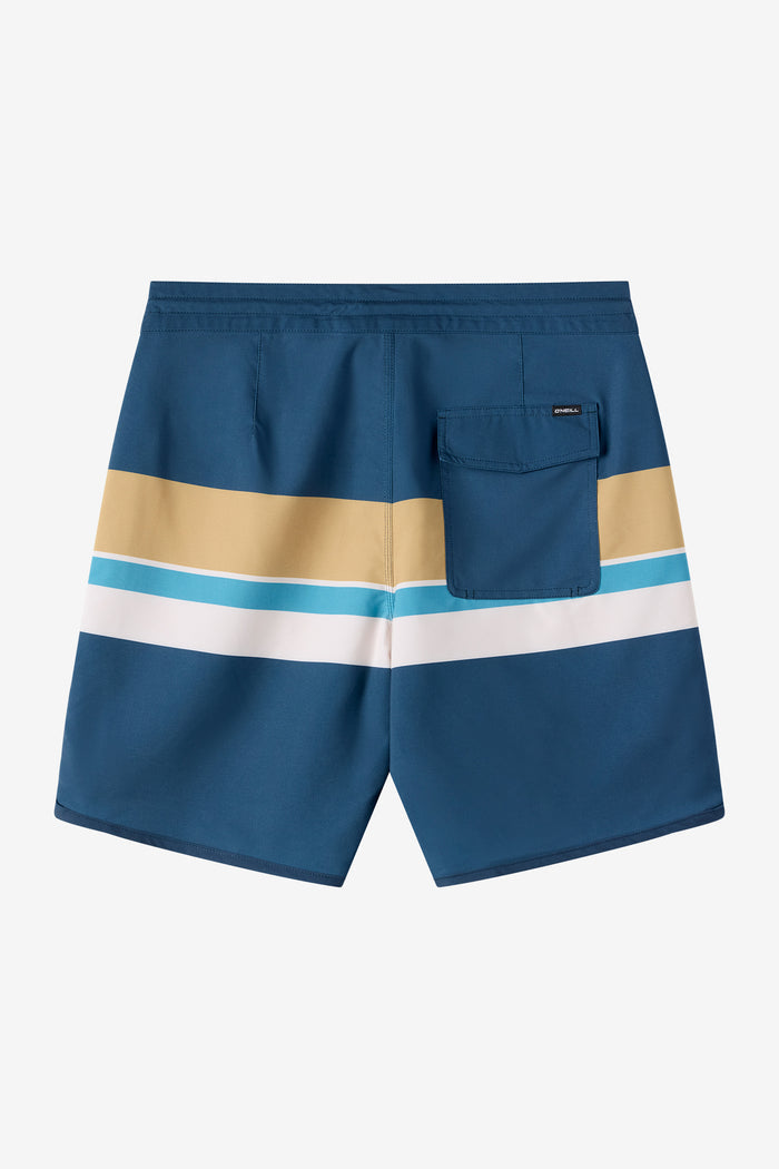 Cruzer Stripe Scallop 18" Boardshorts - Midnight Navy 2 | O'Neill