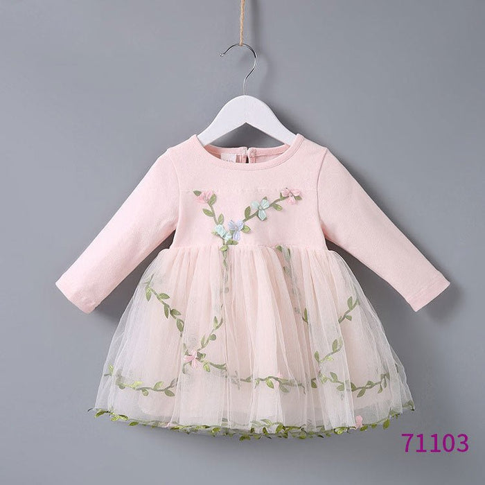Cute Long-Sleeved Princess Dresses for Girls - House of Beauty