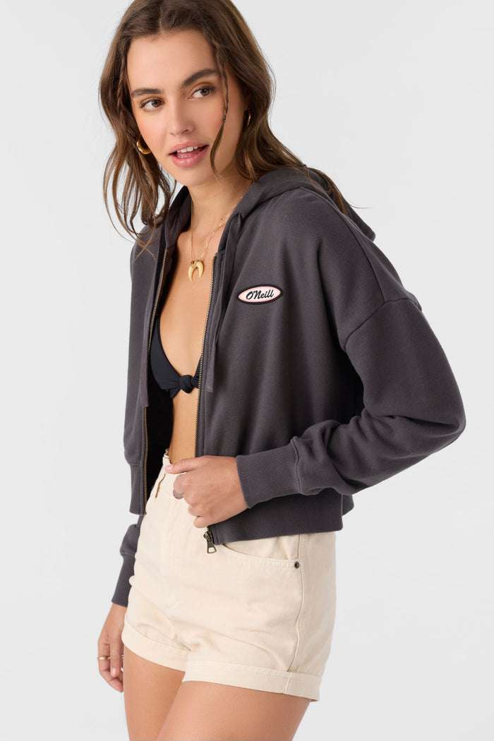 Darcie Zip Fleece - Washed Black | O'Neill