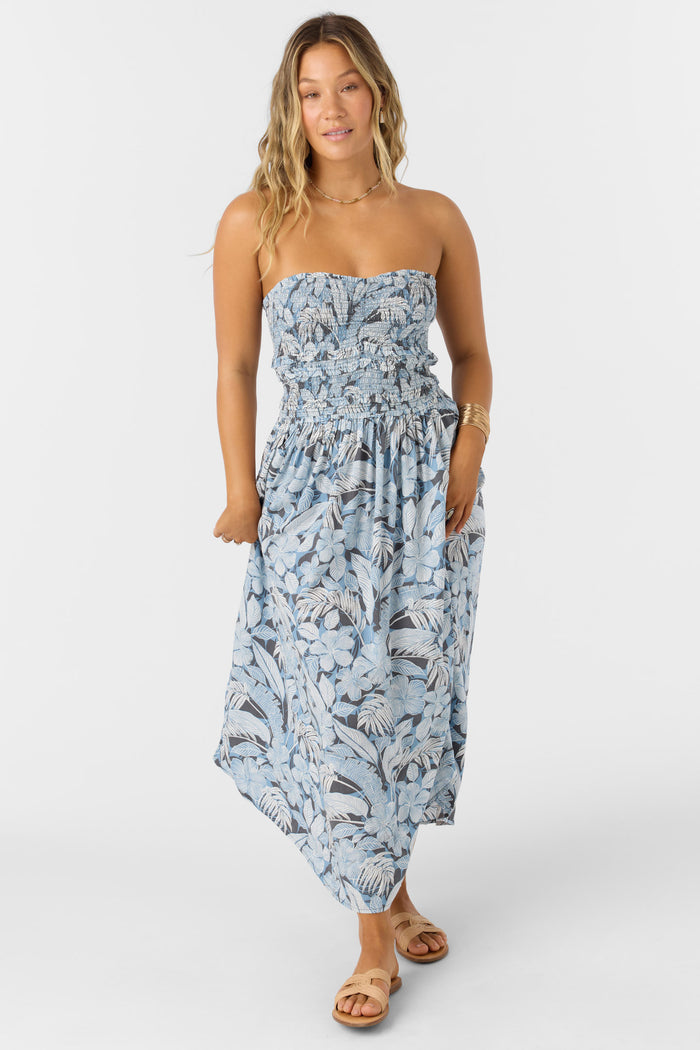 Devyn Palmetto Floral Midi Dress - Slate | O'Neill