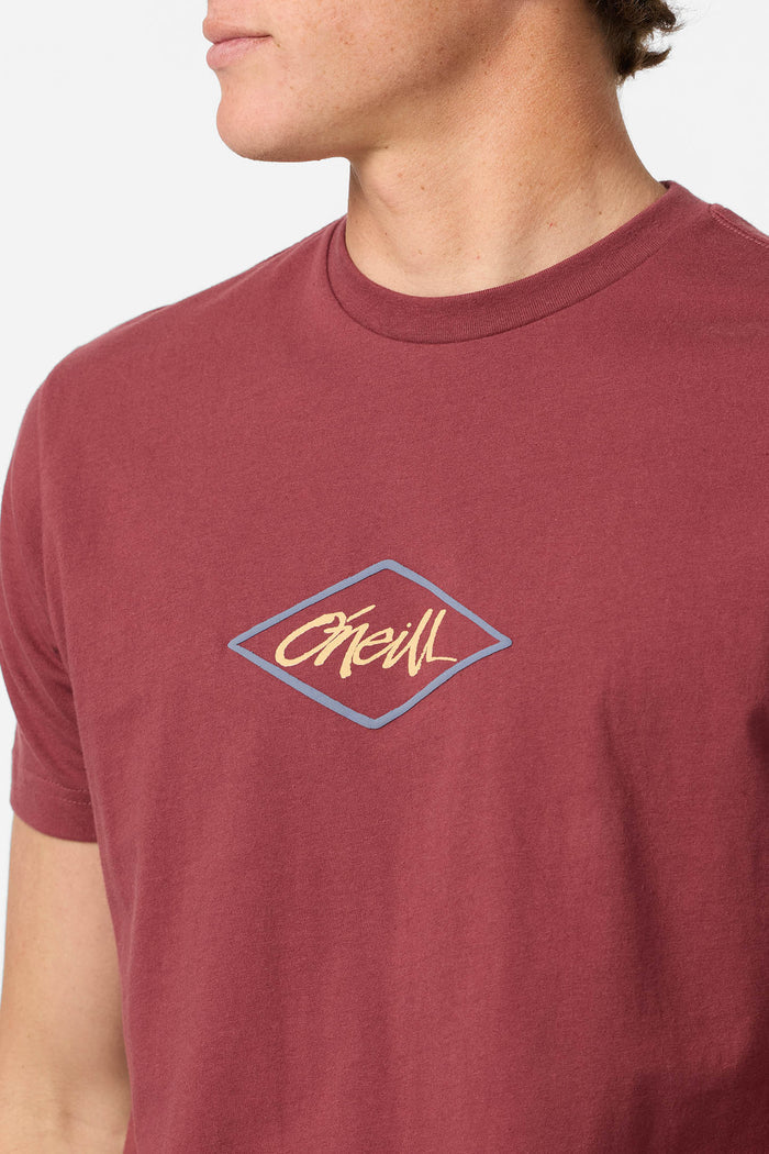 Diamond Standard Fit Tee - Oxblood Red | O'Neill